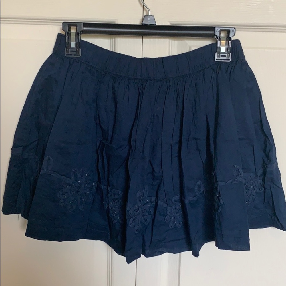 Gilly hicks navy blue flowy skirt - Picture 4 of 5